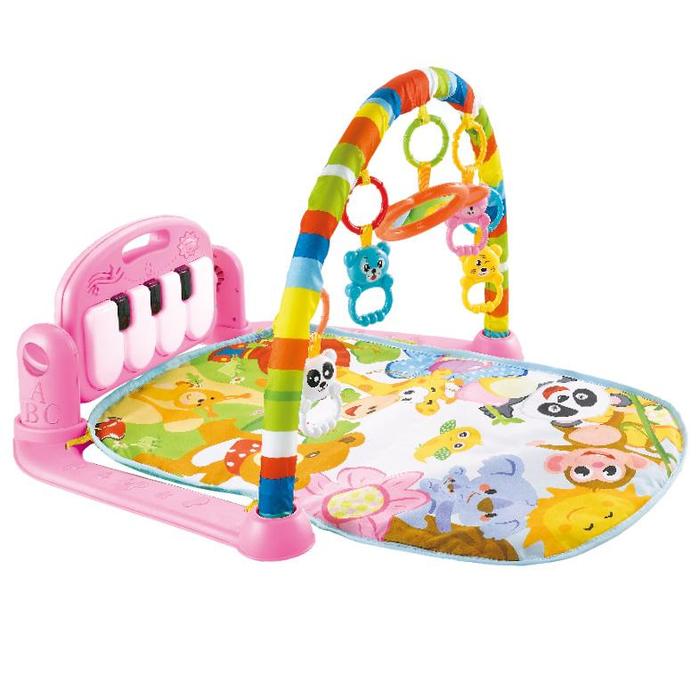 Gambar MIISOO PEDAL PIANO FITNESS RACK Baby Musical Playgym Bayi Kerincingan Baby Gym babygym - 696 R2 Pink dari imasshop86 undefined Tokopedia