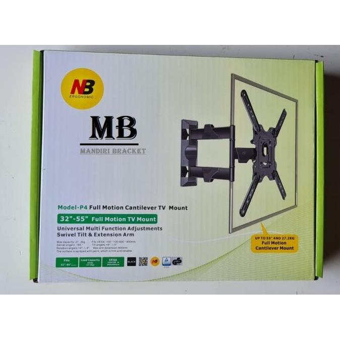 Gambar Tercepat bracket breket belalai led tv north bayou NB-P4 32 40 43 55 inci inch Terviral - Nb-p4 32"-55" dari umarshop85 undefined Tokopedia