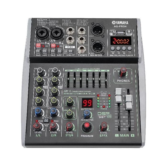 Gambar yamaha/original AG-PRO6,mixer audio,mixer karaoke,pencampur audio,99DSP/48v/USB/Bluetooth - AG-PRO4 dari r jani shop undefined Tokopedia