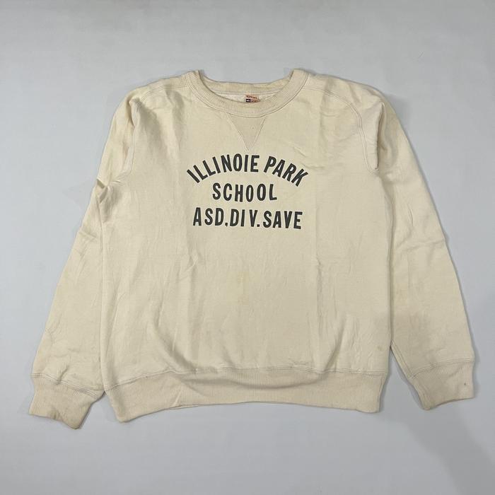 Vintage 90s Kriff Meyer Sportswear Illinoie Sweatshirt Off White Colorways  No Muji Uniqlo U Carhartt Dickies Supreme Stussy Undercover Cdg Marni Jw