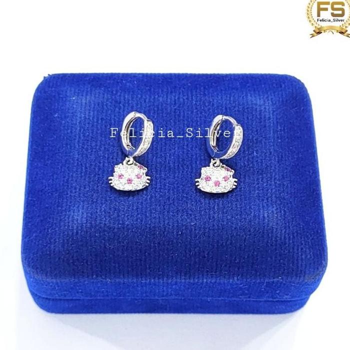 Gambar ANTING ANAK PERAK ASLI 925 LAPIS EMAS PUTIH MODEL JEPIT GANTUNGAN HELLOKITTY - PERHIASAN PERAK ANAK Terbaru Terlaris Terbaik - Motif 2 dari KNIVER undefined 5 Tokopedia