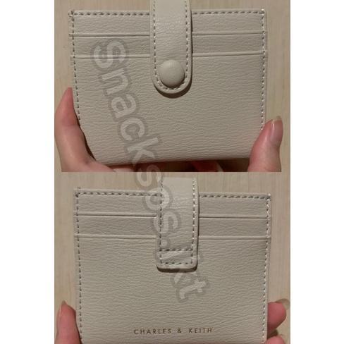 Gambar Charles and Keith Snap Button Card Holder Beige / Lilac / Black / Noir / Ivory / Sage Green Dompet - SNAP IVORY dari WALLCO STORE undefined Tokopedia