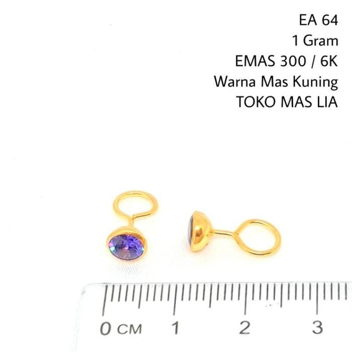 Gambar Anting Toge Anak & Bayi EMAS ASLI Kadar 300 / 6K ( TOKO MAS LIA GOLD BEKASI ) EA 61 - 80 anting anak emas anting bayi emas Terbaru Terlaris Terbaik - EA 67 dari KNIVER undefined 5 Tokopedia