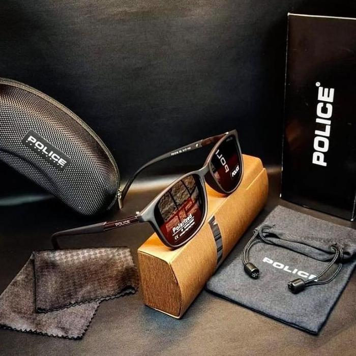 Gambar Kacamata Fashion Pria,Lensa Polarized 100% Anti Silau dan Radiasi uv400, kacamata pria, kacamata hitam pria, kacamata anti radaisi Kacamata police fullset dan free cleaner bb44 - 1216 COKLAT, Kacamata aja dari septii13 undefined Tokopedia