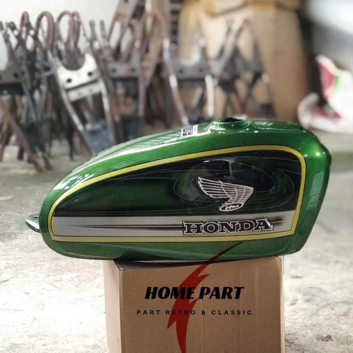 Gambar TANGKI CB 100 GLATIK CAT GRAFIS - Hijau dari ST Garage undefined Tokopedia