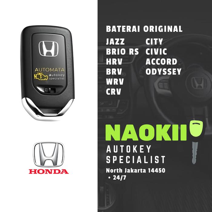 Gambar Baterai Original Kunci Honda  WRV dari NAOKII AUTOMATA undefined Tokopedia