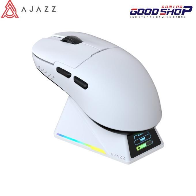 Gambar AJAZZ AJ159 APEX Wired & 2.4G / Bluetooth Wireless Gaming Mouse - White dari Rikoyama STOR undefined Tokopedia