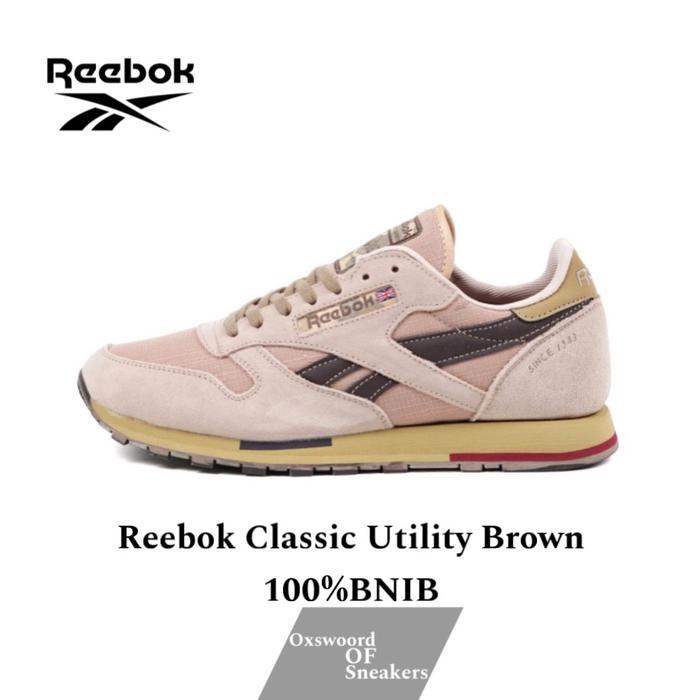 Gambar Sepatu Reebok Classic Utility Brown 100%BNIB - Brown, 40 dari Oxswoord Of Sneakers undefined Tokopedia