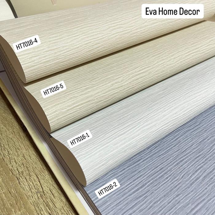 Gambar Wallpaper Vinyl Premium Polos Bertekstur warna putih biru cream abu silver coksu coklat grey beige - HT7016-1 dari Eva Home Decor 2 undefined Tokopedia