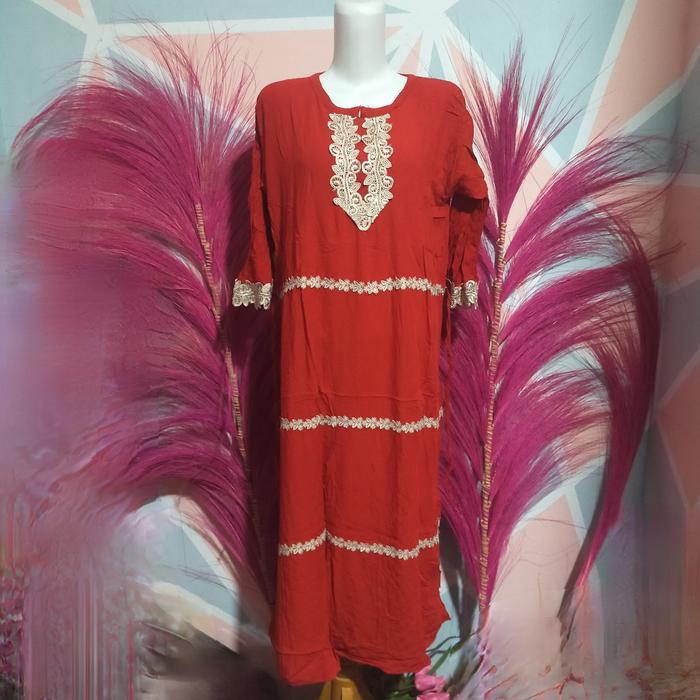 Gambar daster arab murah - Merah dari prelovedsenda's undefined Tokopedia