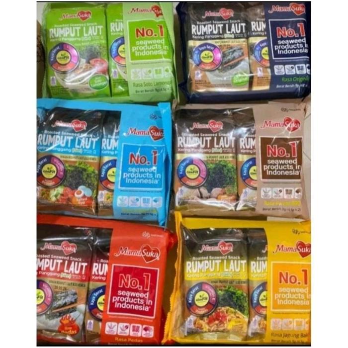 Gambar Snack Rumput Laut/Nori Mamasuka 2 x 4,5 gram - Original dari AD Shops undefined Tokopedia