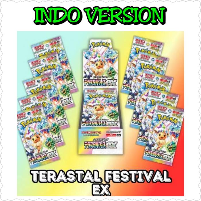Gambar Kartu Pokemon TCG - Pikachu Terastal Festival Eevee set sv8a Indonesia dari AzaHotwheelshop undefined Tokopedia