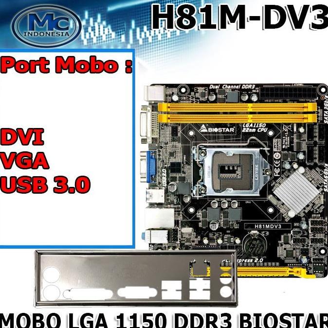 Jual km Motherboard Intel LGA 1150 Asrock Onboard H81 nr H81