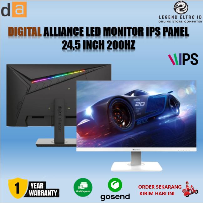 Gambar DIGITAL ALLIANCE LED MONITOR IPS PANEL 24.5 INCH 200HZ BLACK/WHITE - Hitam dari LEGEND.ELTRO.ID undefined 5 Tokopedia