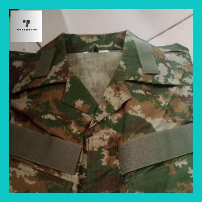 Gambar Saruy__ Ori, Baju Pdl Kostrad Jatah Tni Ad ( 1 Stell= Baju+Celana ) - Kerah biasa, EK1 dari Toko Saruyyya undefined Tokopedia