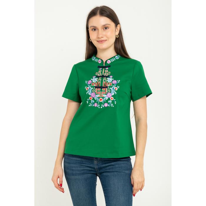 Gambar *Ready Stok* SISTER'S - Cheongsam Katun Jepang C1517 (CAP) - Hijau, M dari Sisters Fashion Group undefined Tokopedia