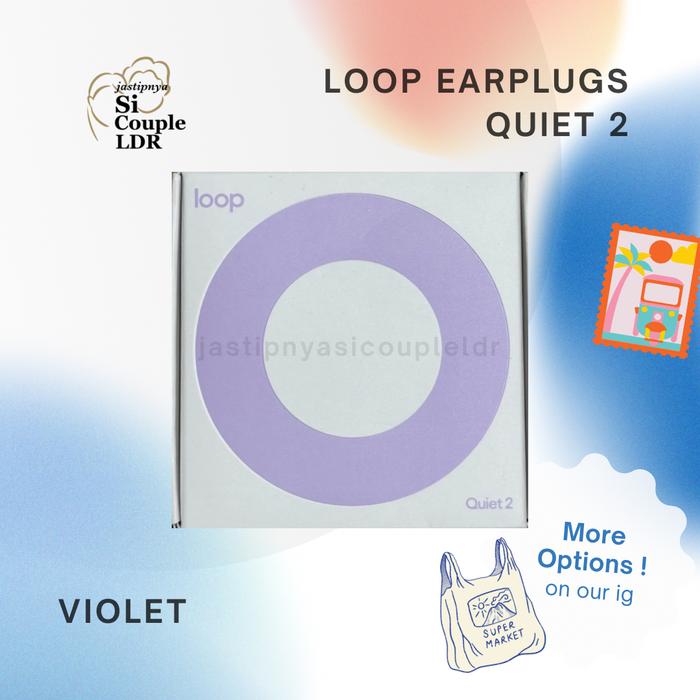 Gambar LOOP EARPLUGS QUIET 2 (For Sleep & Focus) - Violet dari shanemjl undefined Tokopedia