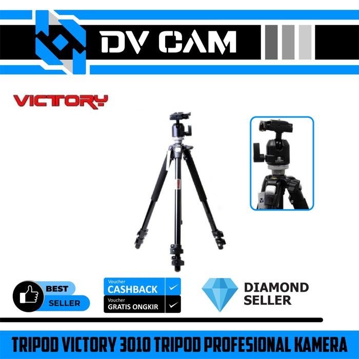Gambar Tripod Victory 3010 Tripod Profesional Kamera DSLR dari Dv Camera undefined Tokopedia