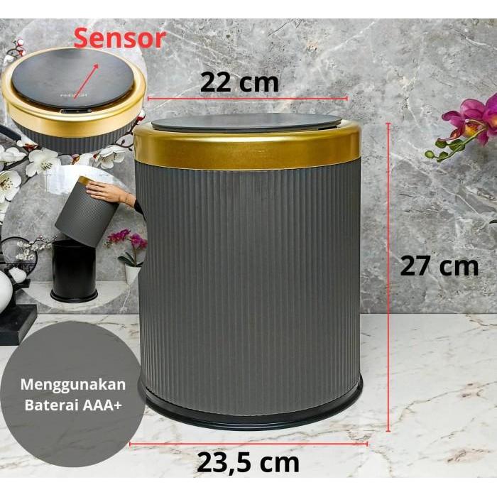 Gambar Jkt Mall Modern Trash Can With Smart Sensor And Double Layer / Tempat Sampah Sensor Pintar Rumah Tangga Bermutu Tinggi / Tong Sampah / Tempat Sampah / Tempat Sampah Mewah / Tempat Sampah Aesthetic Terbaik 100% Original - Hitam dari HAGIYrta235 undefined Tokopedia