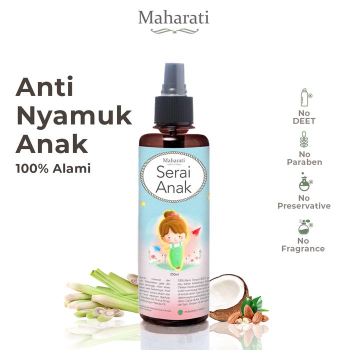 Gambar Serai Anak Maharati| Anti Nyamuk & Serangga Untuk Kulit Anak All Size - 220ml dari Maharati undefined Tokopedia