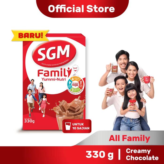 Gambar SGM Family Yummi Nutri Creamy Chocolate Susu Keluarga 330 Gram dari storehibiscus undefined Tokopedia