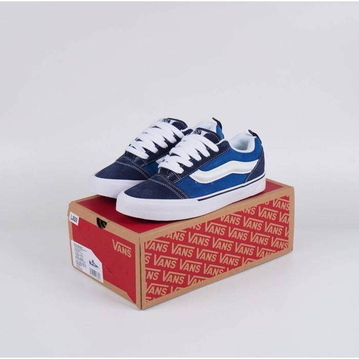 Jual Vans Vault Knu Skool Lx Suede Black Charcoal Black white - Main Image