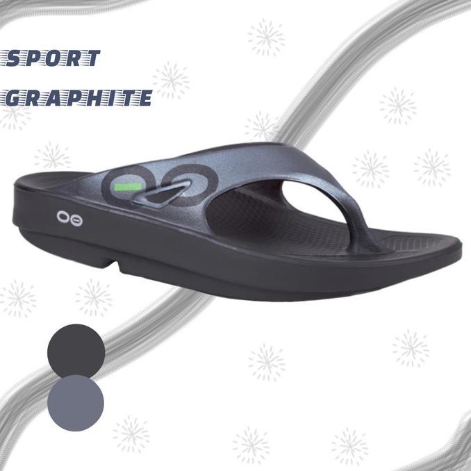 Gambar OOFOS Men Sandal Ooriginal Sport Black Graphite - Graphite, 36 dari serbaadasemua26 undefined Tokopedia
