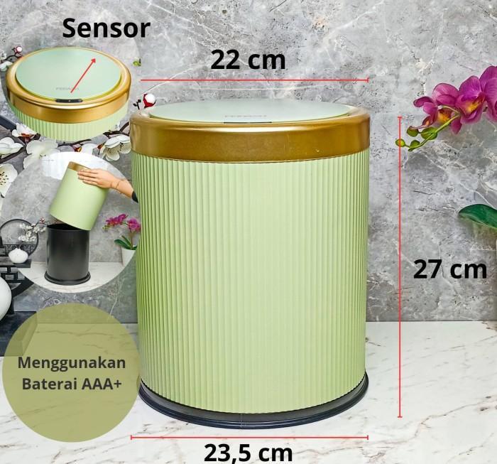 Gambar Littleapple_O Modern Trash Can With Smart Sensor And Double Layer / Tempat Sampah Sensor Pintar Rumah Tangga Bermutu Tinggi / Tong Sampah / Tempat Sampah / Tempat Sampah Mewah / Tempat Sampah Aesthetic Terbaik 100% Original - Emerald dari HAGIYrta235 undefined Tokopedia