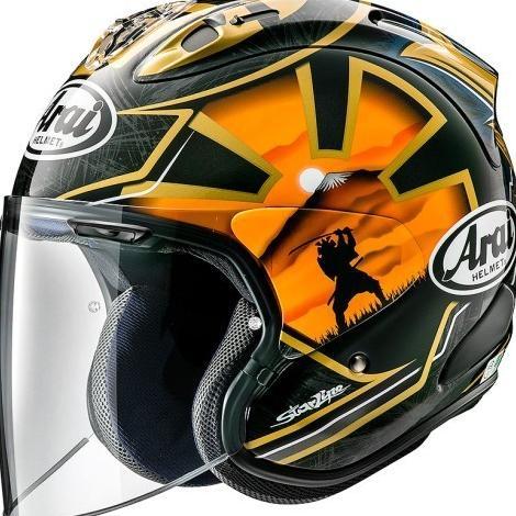 Gambar Arai SNI VZ-RAM PEDROSA SPIRIT Helm Half Face Original - Gold - L dari Auto Savage Parts undefined Tokopedia