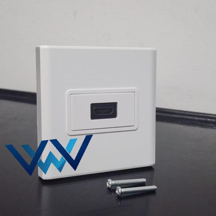 Gambar FACEPLATE HDMI SINGLE / DOUBLE HDMI PORT  SIKU 90° - SINGLE PORT dari Werna-Werna Komputer undefined Tokopedia