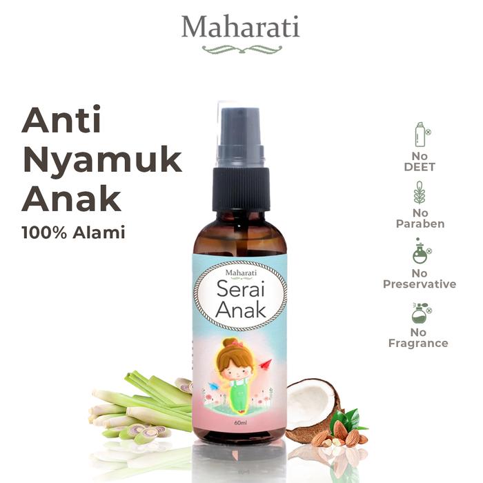 Gambar Serai Anak Maharati| Anti Nyamuk & Serangga Untuk Kulit Anak All Size - 50ml dari Maharati undefined Tokopedia