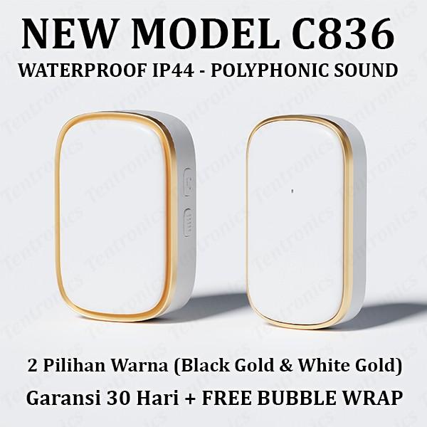 Gambar Bel Rumah Wireless Tanpa Kabel dan Wifi Door Bell Waterproof Anti Air Pintu 1 Receiver Outdoor 36 Pilihan Suara - C836, Putih dari Migunani Project20 undefined Tokopedia