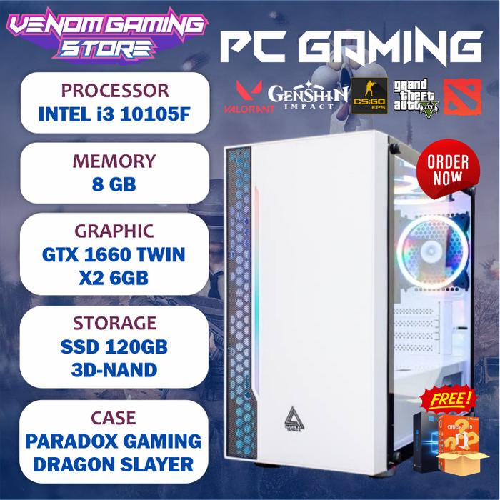 自作ゲーミングPC i3 10105F MSI GTX1060 メモリ16GB Windows10 ANTEC 