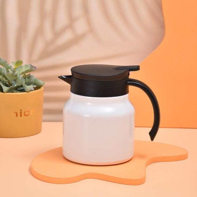Gambar NEW 1L Portable Teko teh 316 Thermos Stainless Steel Thermal Insulation Stewed Teapot Coffee Pot Stewed Teapot - Putih-800ml dari CV langit jaya abadi undefined Tokopedia