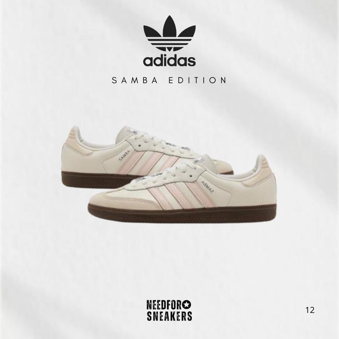 adidas gazelle silver green womens Sepatu Sneakers Adidas Samba OG Cloud White Clear Sky  doyanpepaya