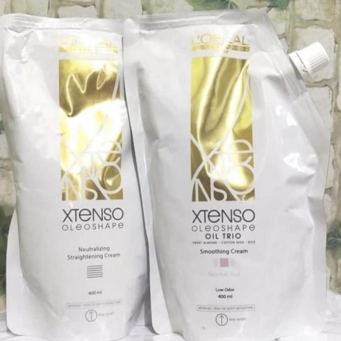 Gambar Perawatan Rambut loreal xtenso smoothing cream obat pelurus rambut 400ml ORIGINAL BEST QUALITY - Sepasang 400ml dari HULAKiu457 undefined Tokopedia