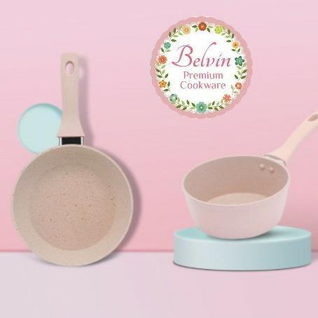 Gambar Belvin cookware panci set mpasi baby bayi susu fry pan frypan mini - pink, 16 FP+SP+tutup dari Bastiah Store undefined Tokopedia