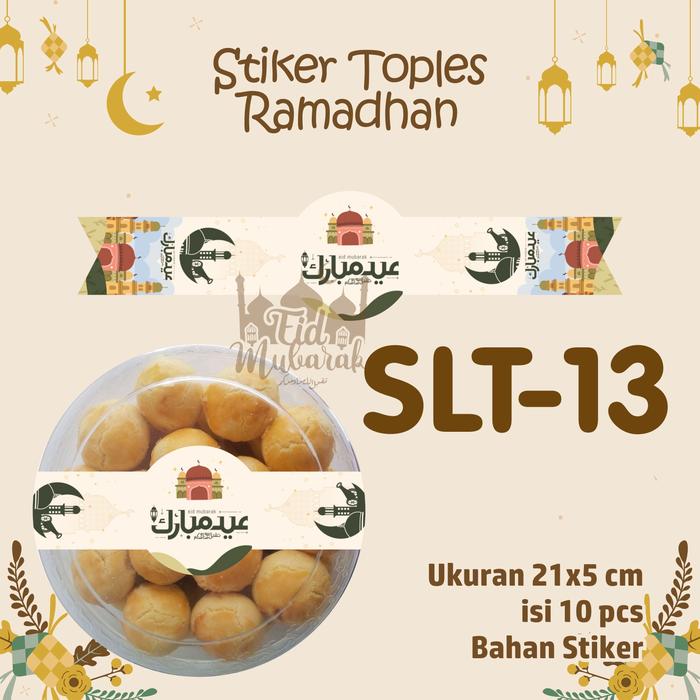 Gambar Sticker Toples lebaran - stiker toples kue kering idul fitri - SLT-13 dari Big Fan Shop undefined Tokopedia
