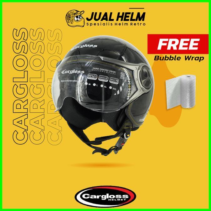 Gambar PENGIRIMAN CEPAT HELM CARGLOSS ANAK YRJ GHOTIC DEEP BLACK GLOSSY| HELM CARGLOSS RETRO - S dari toko nya isartt undefined Tokopedia