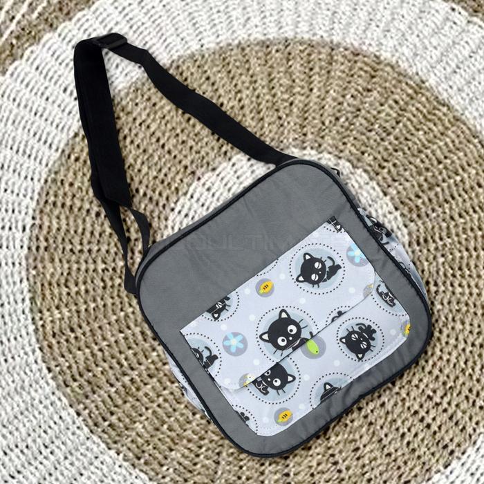 Gambar Tas Popok Bayi Diaper Bag (Small) BY-378 Tas Perlengkapan Bayi - ANIMAL GRAY dari baby kiddo undefined Tokopedia