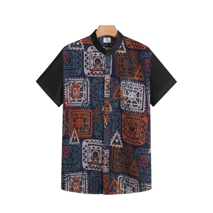 Gambar Tiagan99 Kemeja Longline Muslim Kombinasi Warna All Varian Lengan Pendek Kerah Shanghai - 048A, M dari tiagan99 undefined Tokopedia