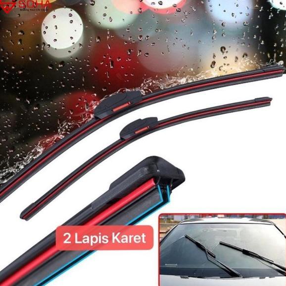 Gambar Untuk AM-59 Wiper Mobil Kaca Karet Wifer Ganda Wiper Dual Blade Universal Cocok Berbagai Mobil Gagang Wiper Model U Kompatibel - 14 Inch dari Power Autogarage undefined Tokopedia