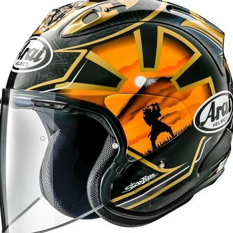 Gambar Arai SNI VZ-RAM PEDROSA SPIRIT Helm Half Face Original - Gold - L dari Larana-Shop undefined Tokopedia