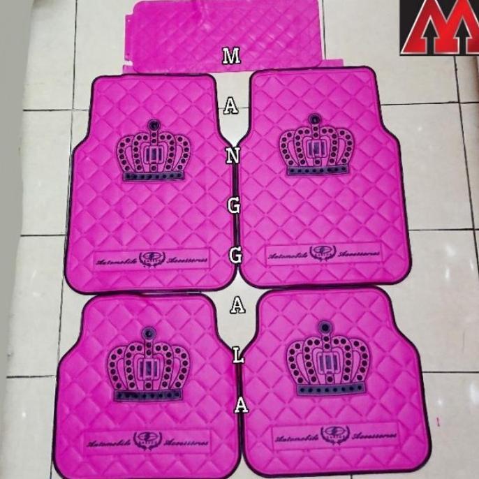Gambar Terbaru Karpet Mobil Mahkota Crown Pink Magenta dari Faster Auto undefined Tokopedia