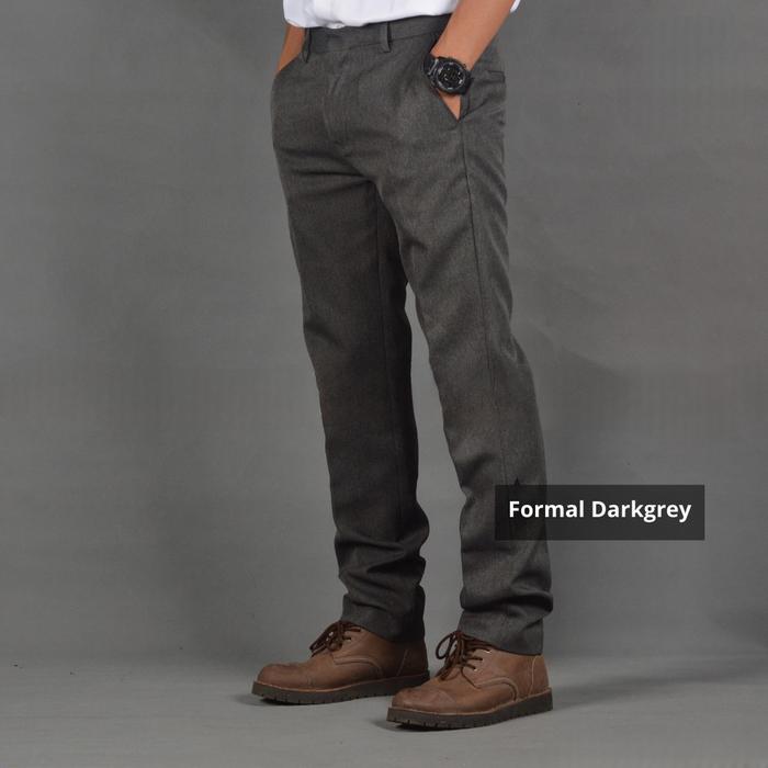 Gambar Celana formal pria slim fit Donatella Premium - DRAKGREY, 37 dari WARSHOPBDGSTORE undefined Tokopedia