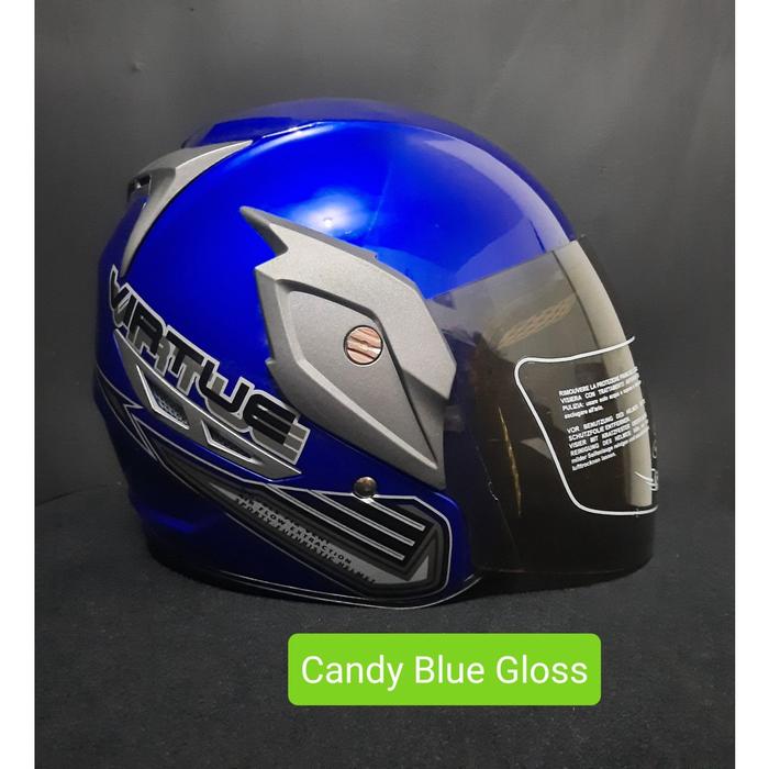 Gambar PROMO CUCI GUDANG HELM F02 ORIGINAL HELM SNI MURAH BERKUALITAS - F3EC Min Blue, L dari Toko Bagust undefined Tokopedia