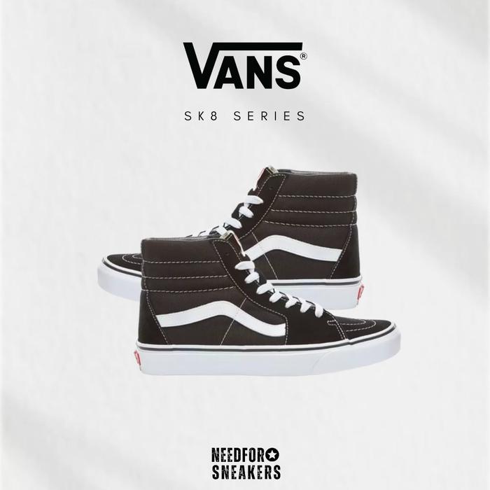Promo Sepatu Vans Classic Sk8 HI Black White 36 Kota Bandung