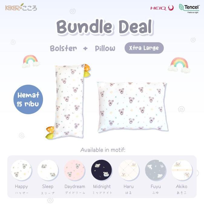 Gambar Bantal dan Guling KOKORO STORY Paket Bundle Size Xtra Large | Bantal Guling Set Tidur Dewasa dan Ibu Hamil Halus Lembut Bahan Tencel - B-Happy, G-Happy dari Arsyila Jkt undefined Tokopedia
