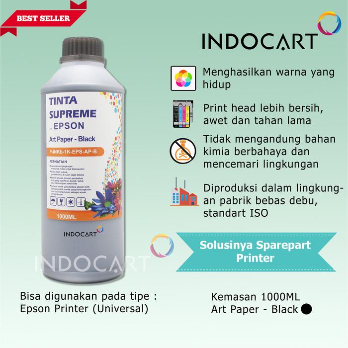 Gambar IndoCart Tinta Refill Printer Epson-Art Paper Ink-1kg - Black dari IndoCart Store undefined Tokopedia