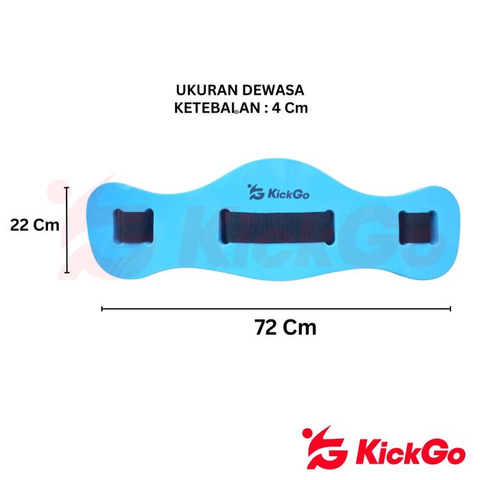 Gambar Kickgo Pelampung Sabuk Pinggang Renang Dewasa Anak Swimming Floating Belt Training Float EVA Bahan Eva - Biru Dewasa dari KickGoOfficialStore undefined Tokopedia